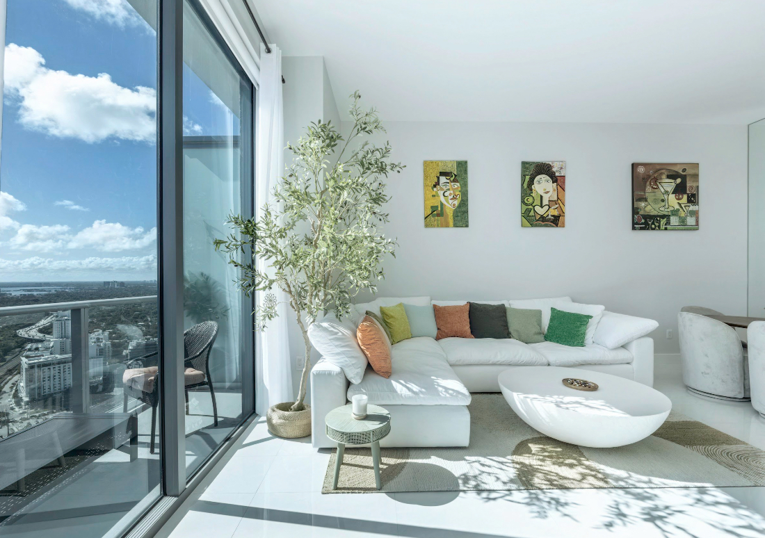 Refurnished living room, Unit 4203