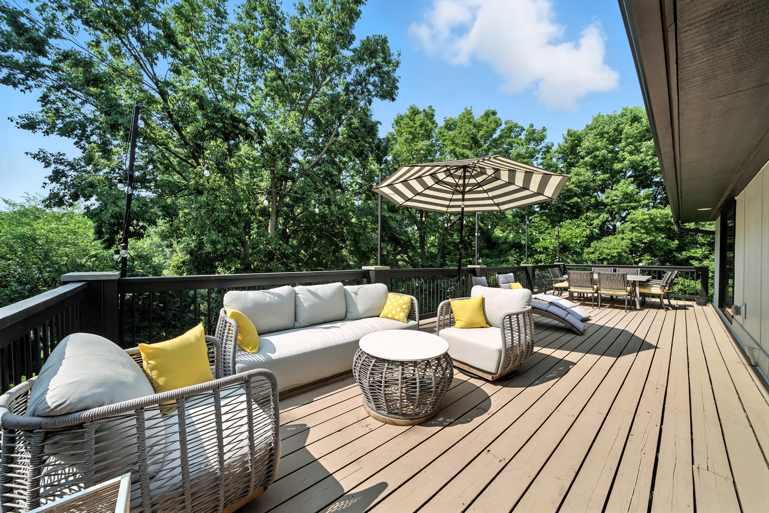Hilltop deck outdoor space