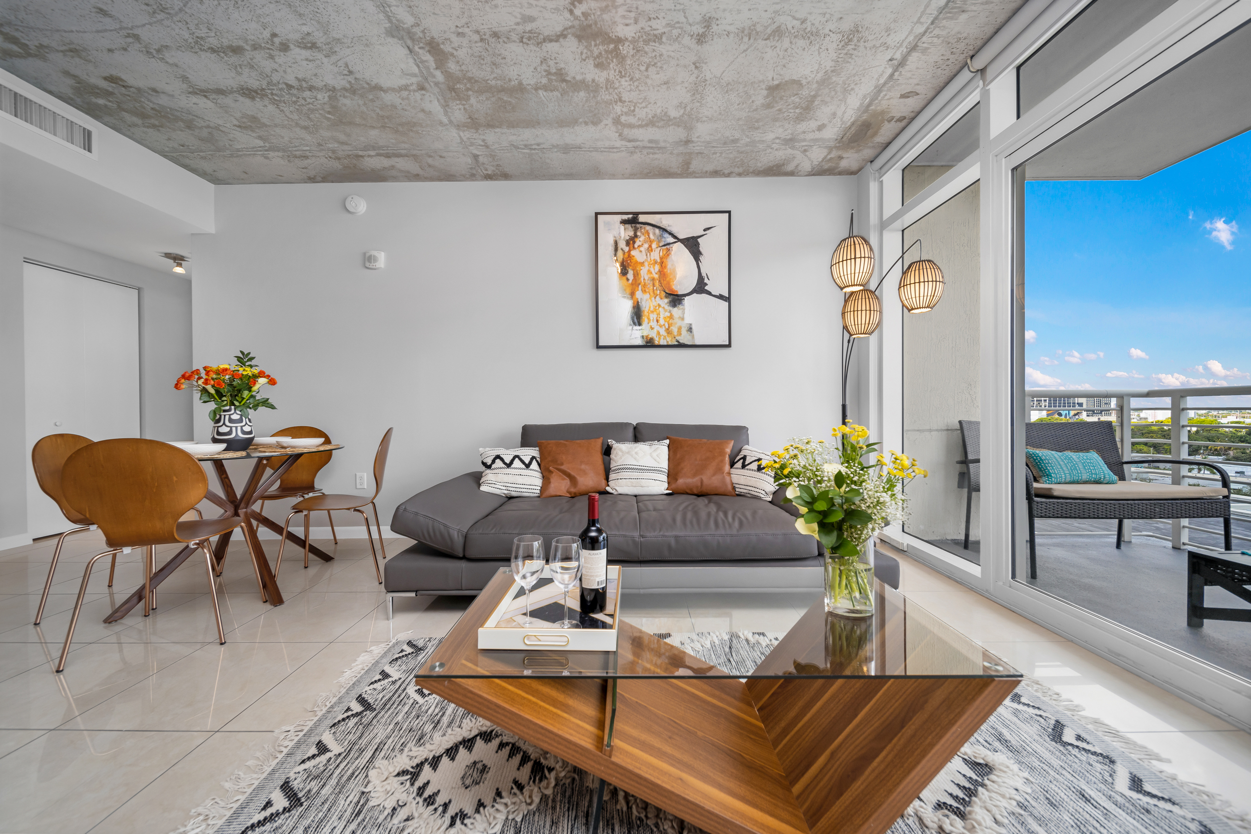 Styled living room, Unit 806